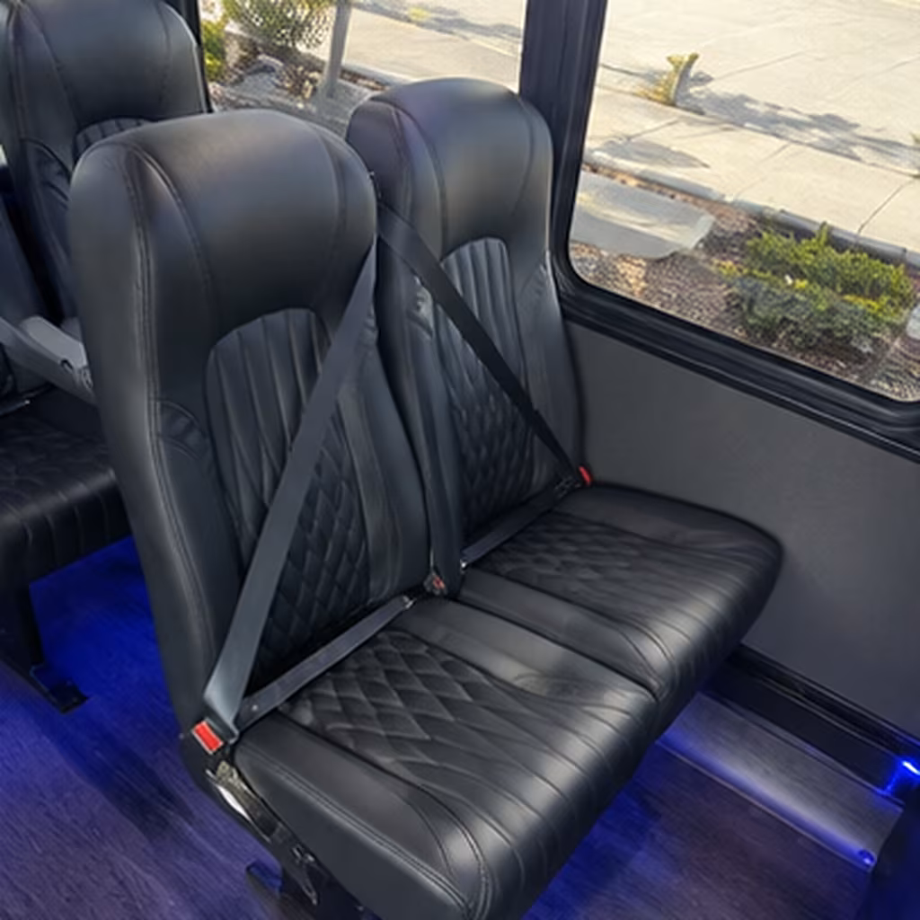 provo concert transportation onboard seating