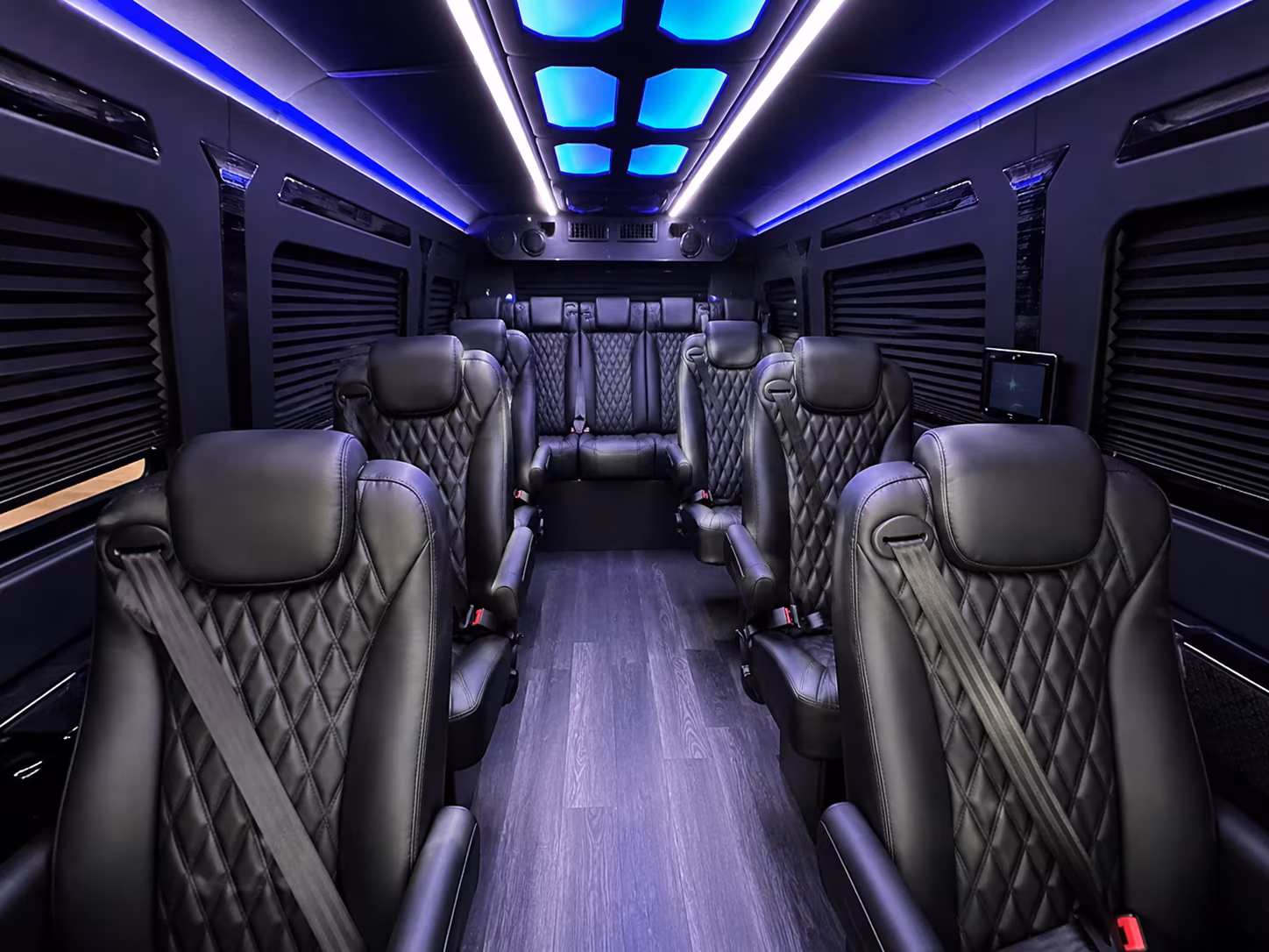 provo long distance transportation onboard seating