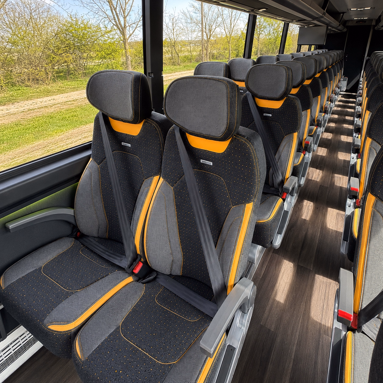 provo religious group transportation onboard seating
